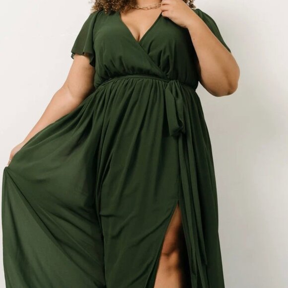 Emerald Green Baltic Born Maxi Dress - Bridesmaid / Wedding Guest - Picture 6 of 6